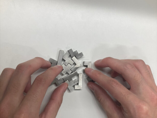 stainless steel pentominoes 2